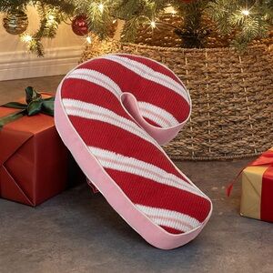 Holiday Time Candy Cane Pillow